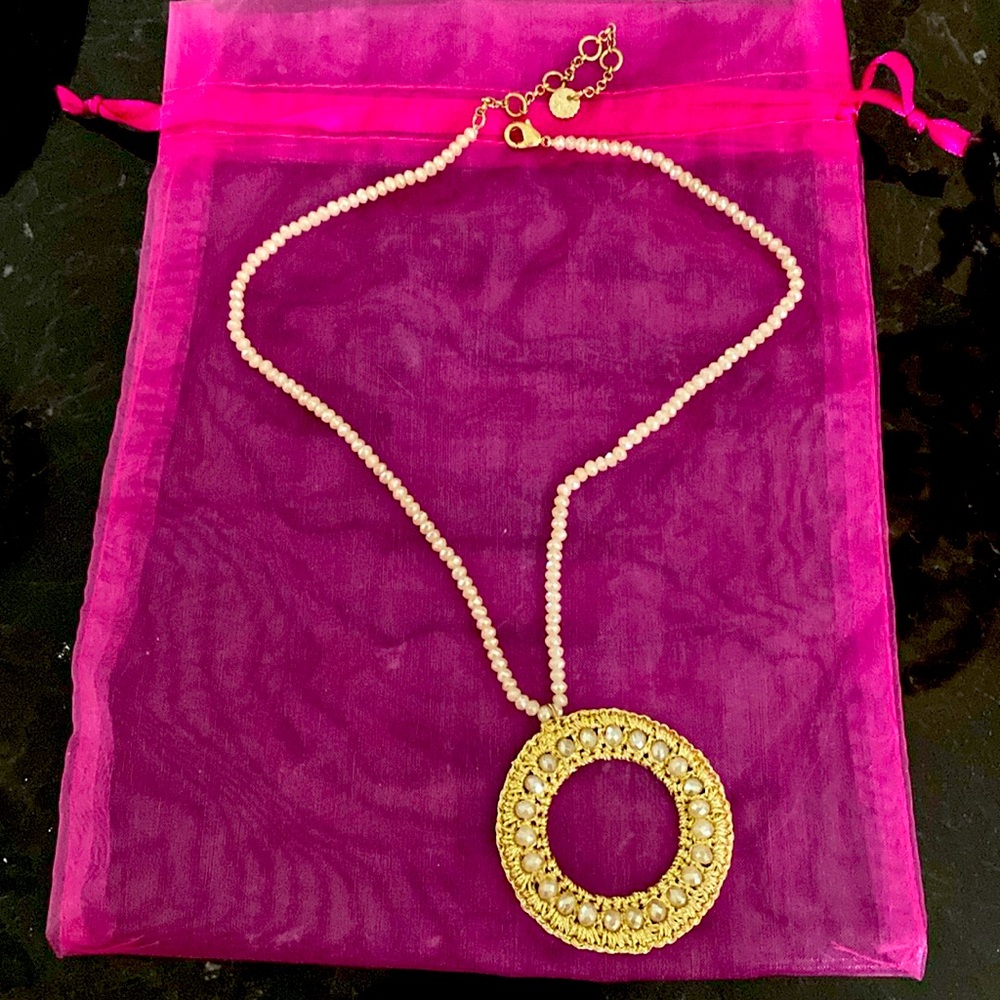 White crystal necklace